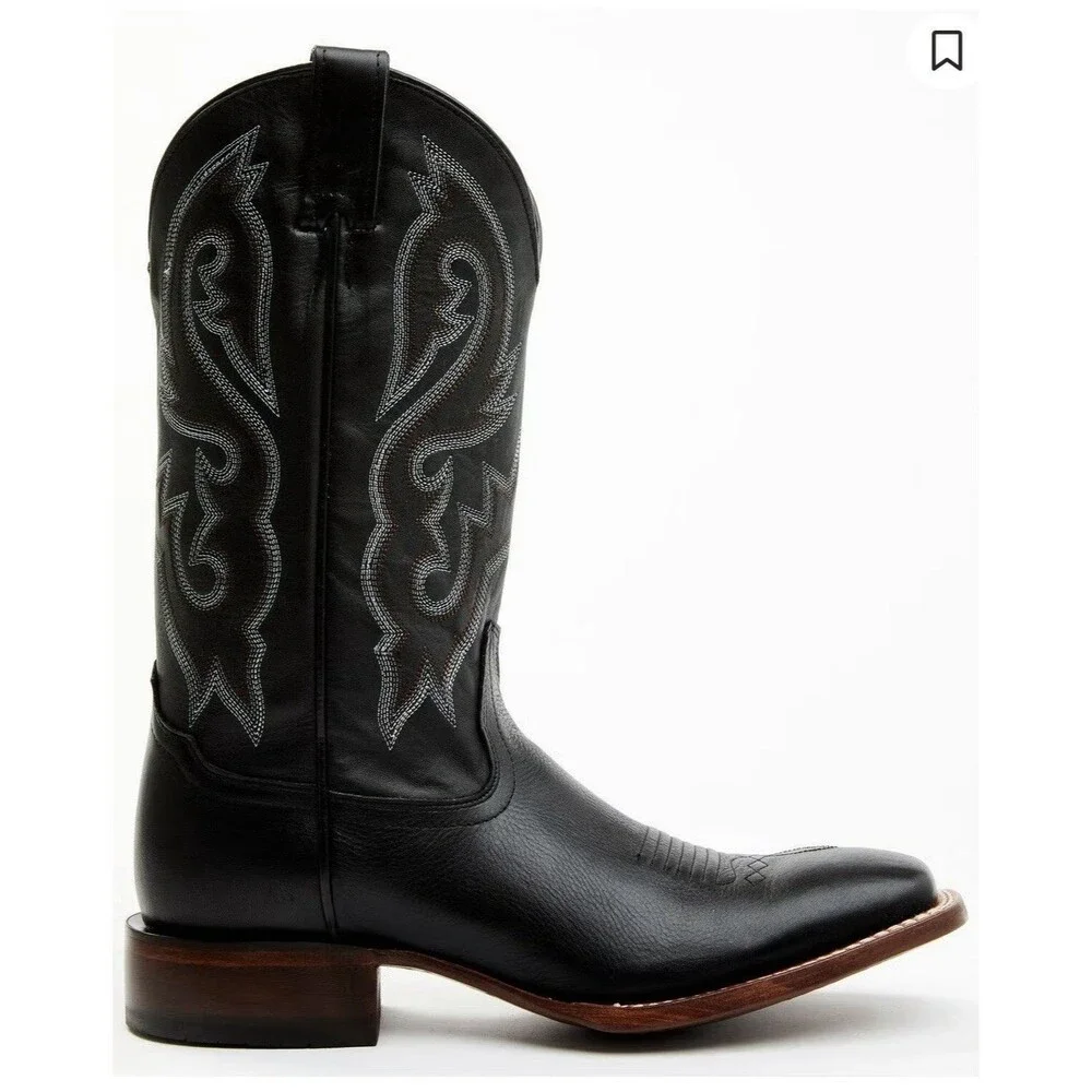 NWOT  Try On Cody James Men's Westley Stockman Western Boots Black Leather Sz 9